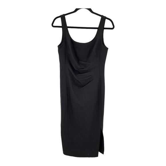 Karl Lagerfeld Paris Dress crepe scuba sheath black size 6 - Picture 2 of 7